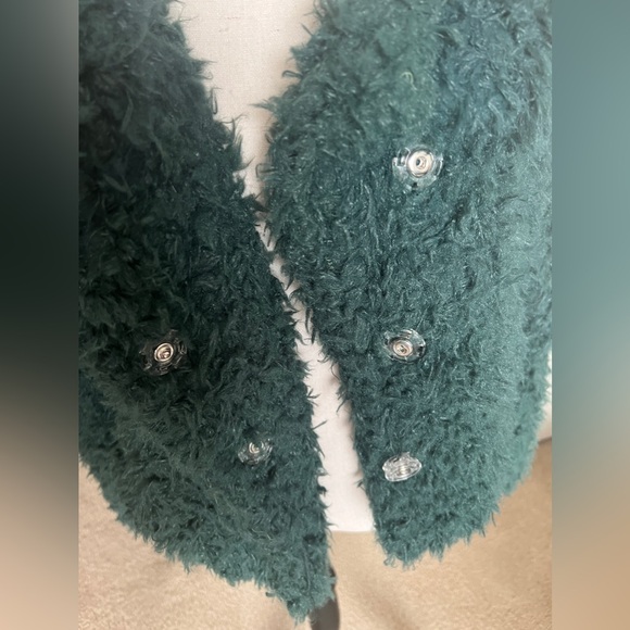 Green Fuzzy Jacket - Picture 5 of 5